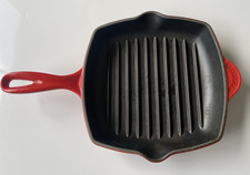 Le Creuset Griddle Skillet Frying Pan 20 Red Cast Iron