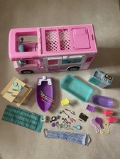Barbie Pink 3-in-1 Dream Camper Van Playset with Accessories