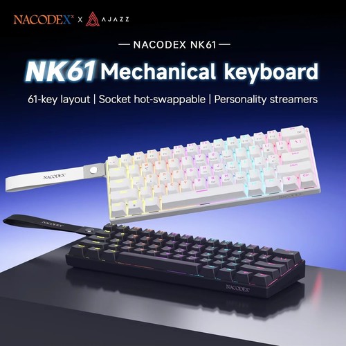 Ajazz nacodex nk61 - rgb, hot