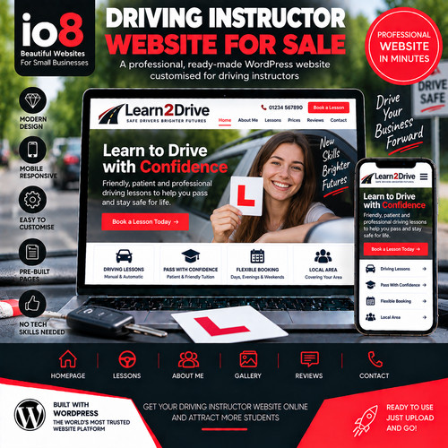 Driving instructor website - driving,