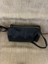 River Island Black Leather Handbag Shoulder Bag New