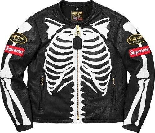 Men leather jacket - leather,