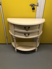 Laura Ashley Clifton Half Moon 2 Drawer Side table Delivery Available ?