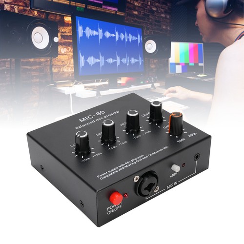 Mic gain booster 48v - mic, power