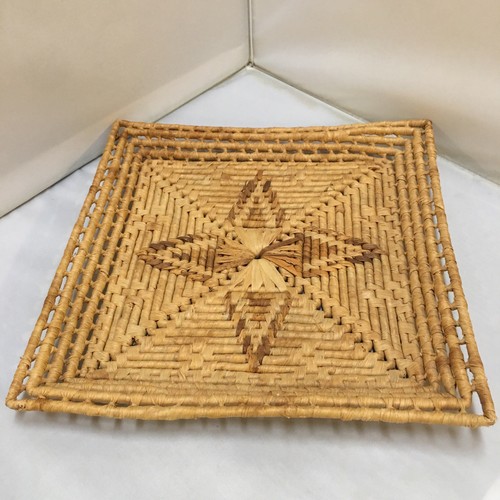 Wicker tray home decor - decor, tan