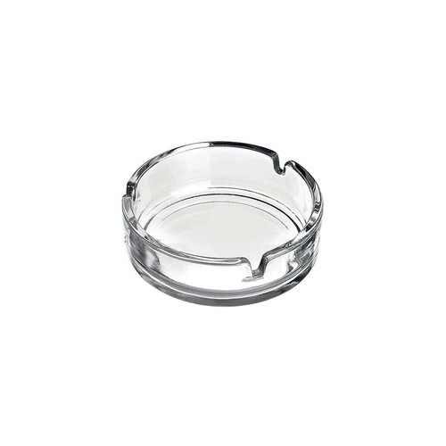 Round glass ashtray - glass, 10cm