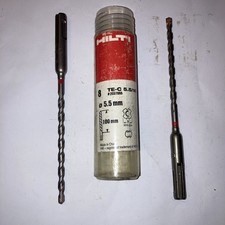 2 x Hilti TE-C 5.5/16 5.5mm x 160mm SDS+ Drill Bit 100mm W/L TE C SDS Masonry 