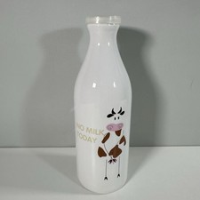 Asa Selection No Milk Today Glass Milk Bottle White Germany 27cm Juice With Lid