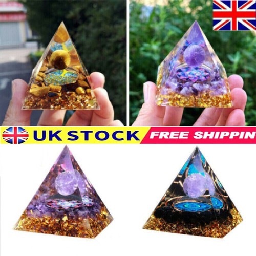 Orgonite pyramid amethyst - orgonite,
