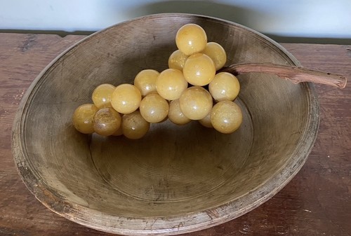 Vintage alabaster stone fruit - alabaster,