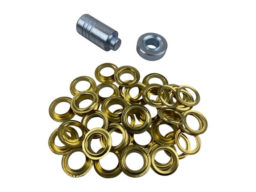 12mm brass steel eyelet kit - 12mm,