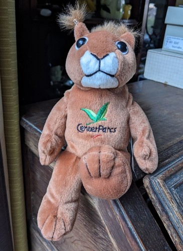 Plush red squirrel - red,