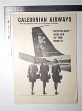 CALEDONIAN AIRWAYS AIRLINE MAGAZINE January 17th 1968 - VINTAGE