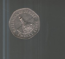 2009 Jersey 20p coin - La