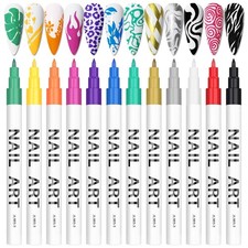 3D Nail Art Pens Set 12pcs