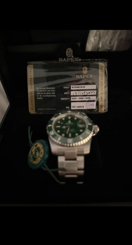 Bapex type green watch - type, 1