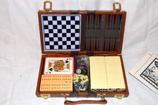 VINTAGE TRAVEL GAMES SET CASE