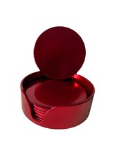 6 x Metallic Coasters Wedding