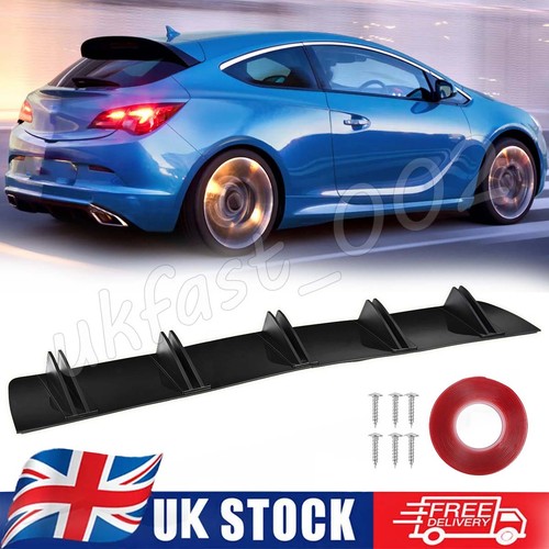 Black rear diffuser 10fins - black,