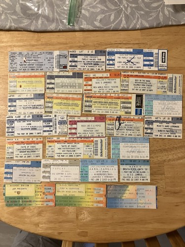 Vintage concert ticket stubs - concert,