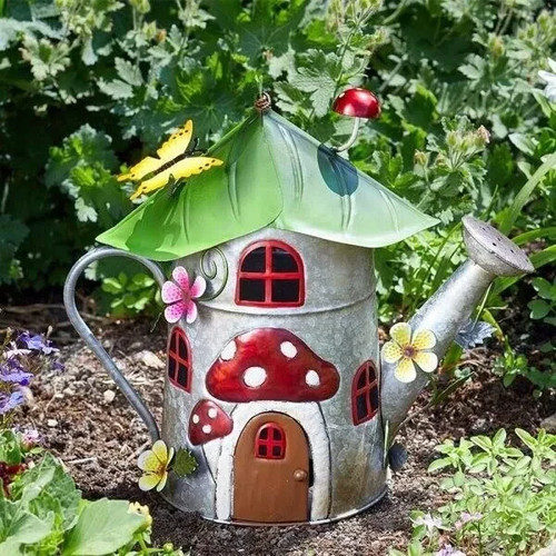 Garden ornament watering can - garden,
