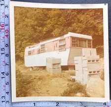 Old Mobile Home Pink and White