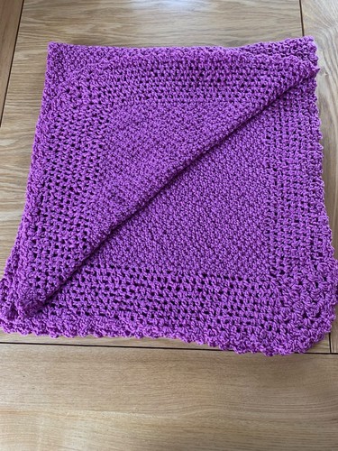 Hand knitted baby blanket - hand,
