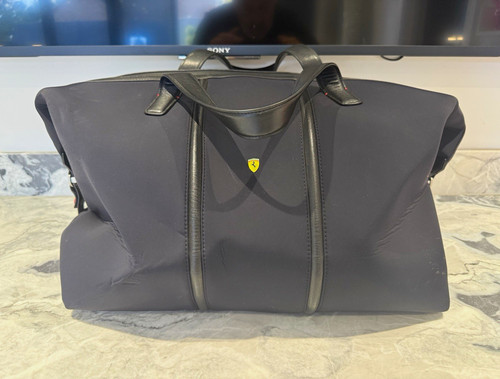 Ferrari black soft weekender - ferrari,