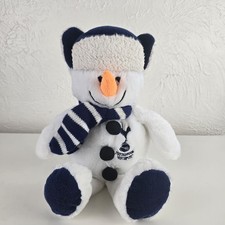 Tottenham Hotspur Snowman Plush Toy White Navy Scarf Winter Xmas Football Spurs