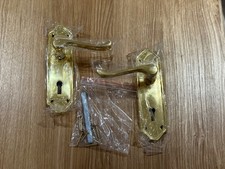 Pair of Polished Brass Lever