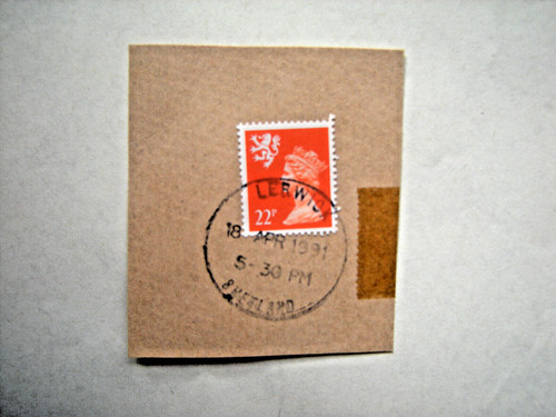 Postmark lerwick shetland - postmark.,
