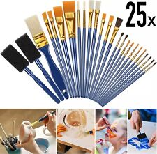 25Pcs Paint Brushes, Flat