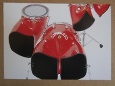 POP-CARD feat. STACCATO THUNDER 4 DRUM KIT , 11x15cm greeting card #abx