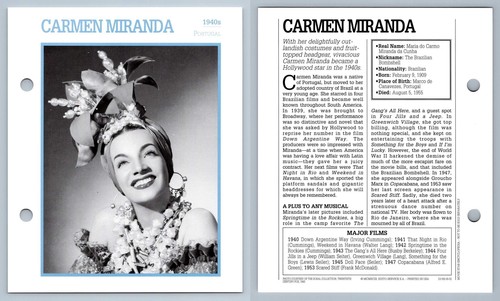 Carmen miranda 1940 - carmen, 1940's
