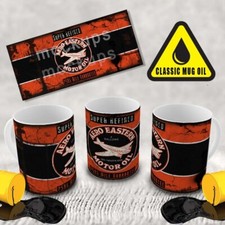 CLASSIC OIL MUGS PERFECT FOR GIFTS CERAMIC RETRO LOOK FATHERS DAY GIFT HANDMADE