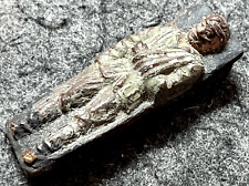 VINTAGE LINEOL GERMANY TOY SOLDIER FIGURE ON STRETCHER/BED