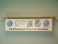 Volkswagen Audi Banner Servicing VAG Car workshop VW Audi Garage Wall Display