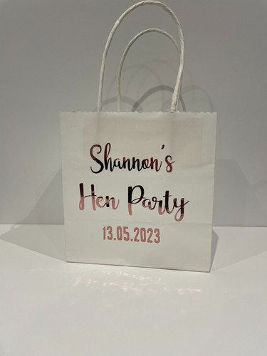 Personalised white favour gift - personalised,