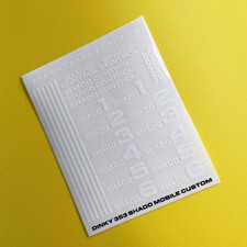 DINKY No. 353 U.F.O SHADO MOBILE WHITE on clear stickers CODE 3 versions