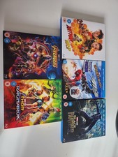 5x Marvel Blu-ray DVD Bundle - Avengers, Spiderman, Ant-Man, Thor, Black Panther