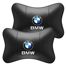 2x Premium Car Seat Head Neck Rest Support Headrest Bone Pillow UK | BMW