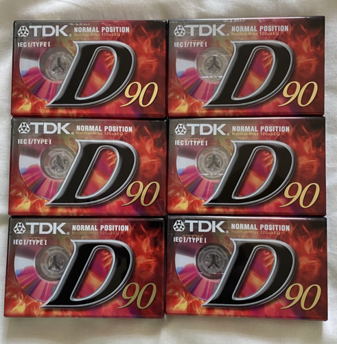 Tdk d90 new sealed type - 6x,