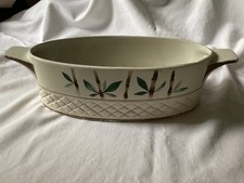 Oval flower dish vase vintage - flower,