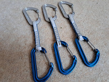 DMM climbing quick draws x 3