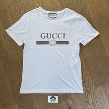 Gucci Logo T-Shirt White Medium