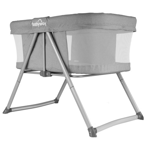Rocking travel crib with - rocking,
