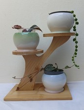 Plant Pot Stand Small Bamboo