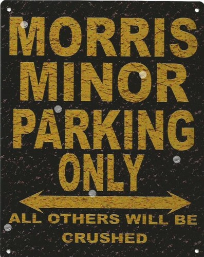 Morris minor parking metal - morris,