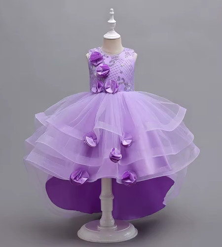Flower girls tulle dress - flower,