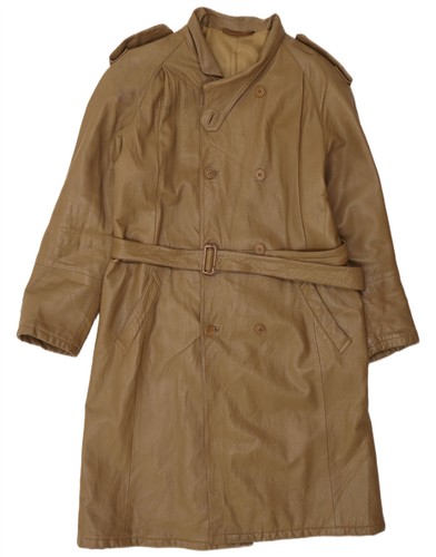 Vintage mens leather trench - vintage,
